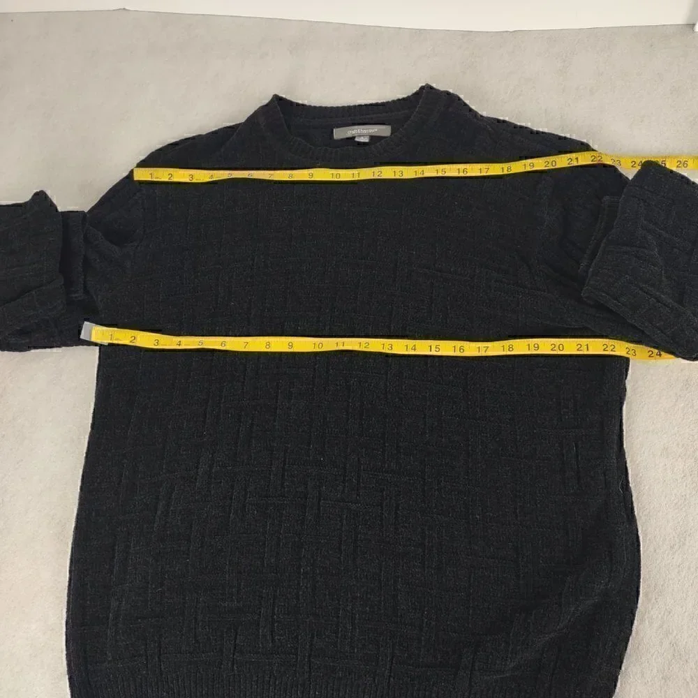 Croft & Barrow Extra Soft Crewneck Black Sweater Size Large - Picture 7 of 11